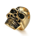 Fashion Custom Silver Placing en acier inoxydable Skull LOGO